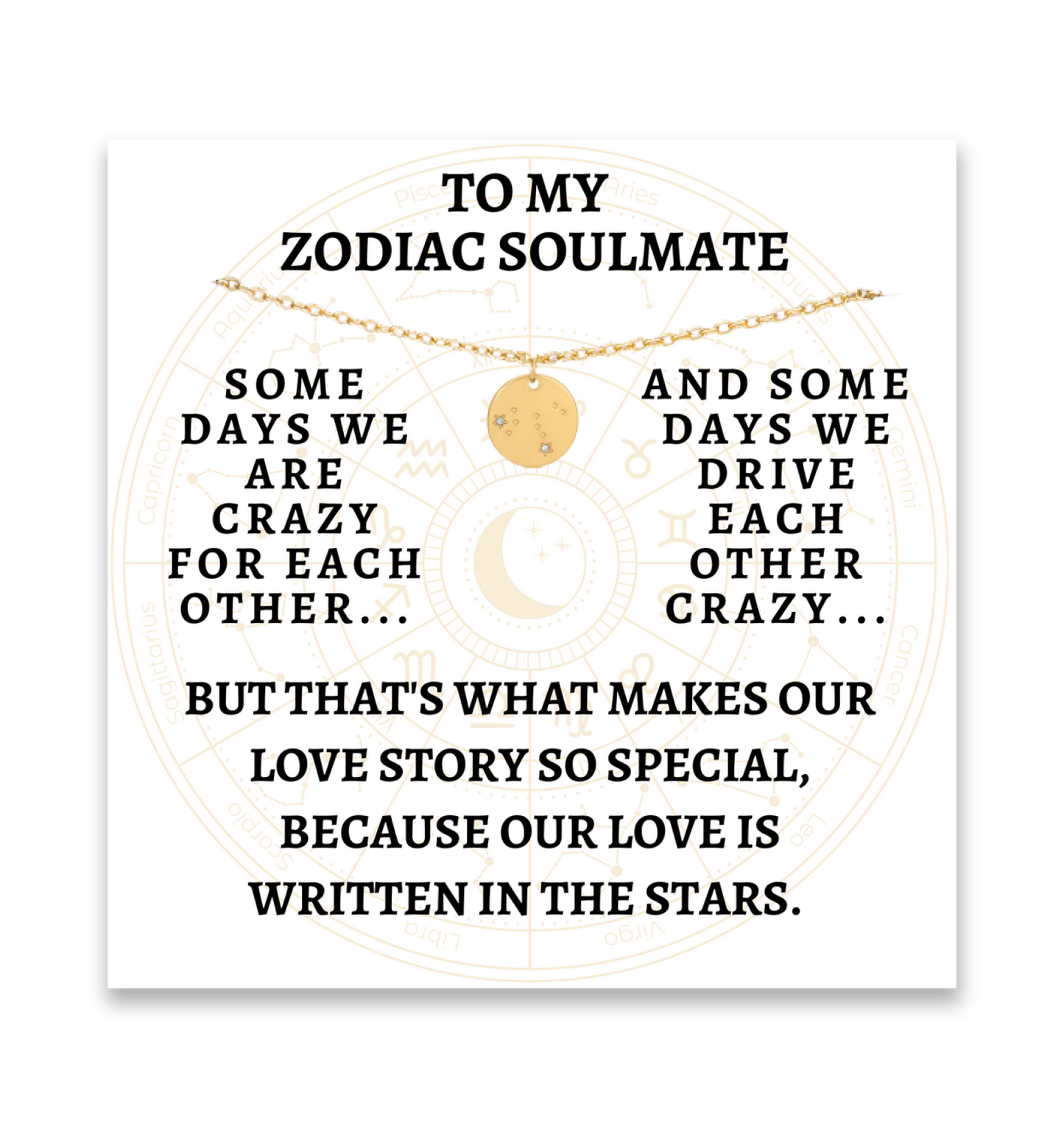 To My Zodiac Soulmate Necklace