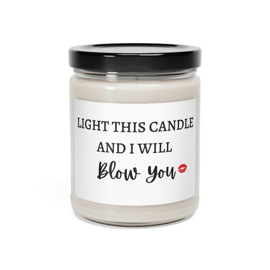 Blow You Scented Soy Candle, 9oz