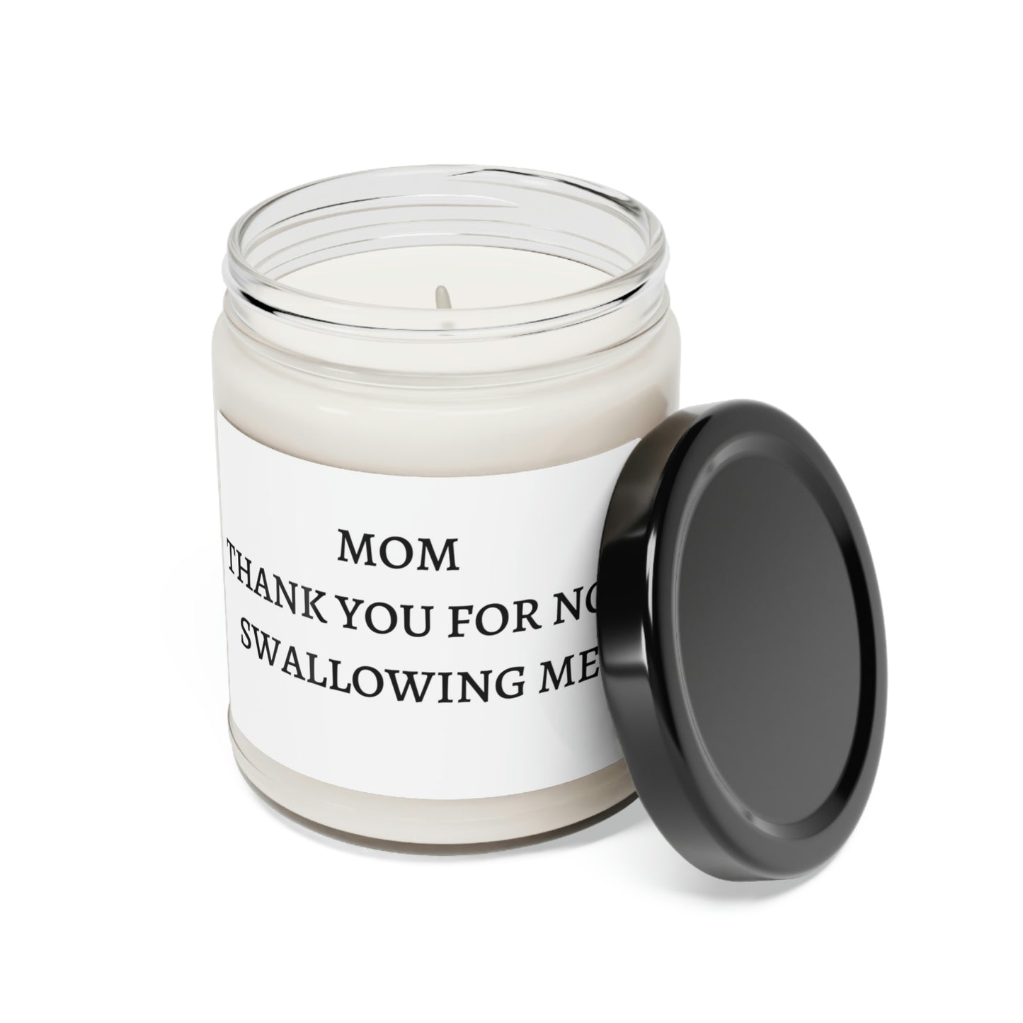 Mom Thank You (White) Scented Soy Candle, 9oz