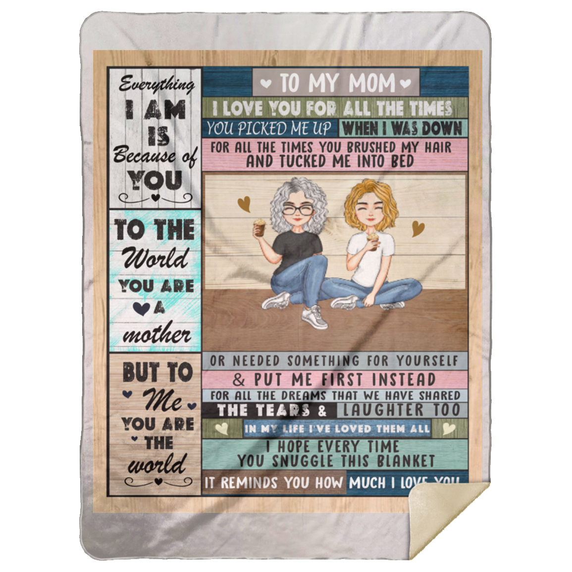 From Daughter To Mom Blanket