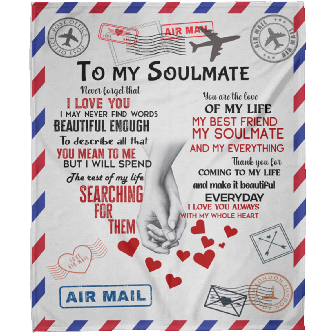 To My Soulmate | Air Mail | Premium Plush