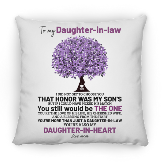Daughter-In-Law Square Pillow