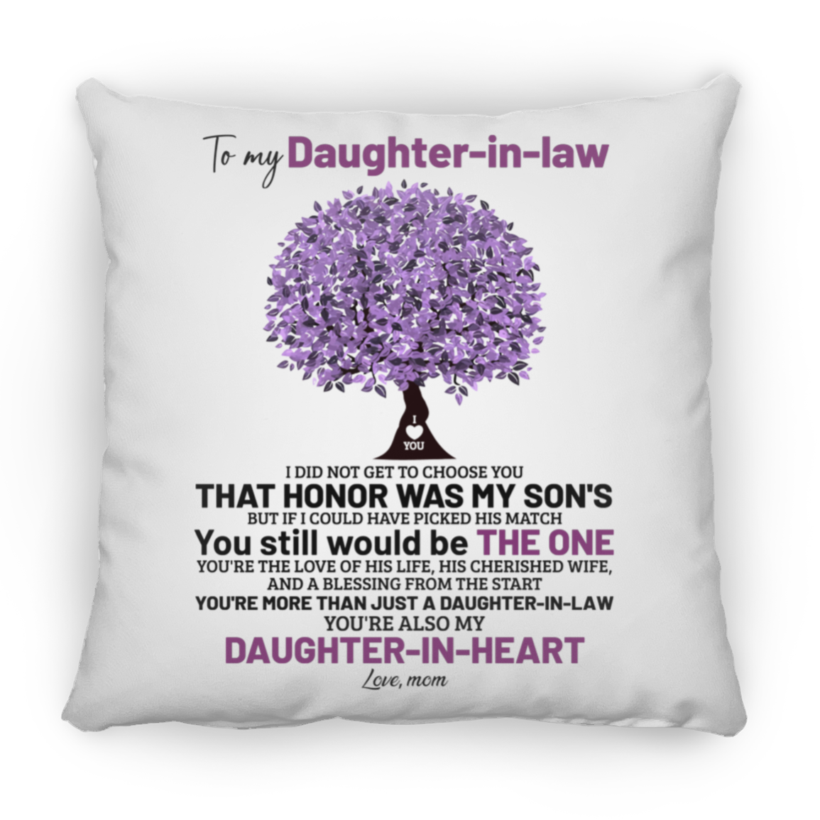 Daughter-In-Law Square Pillow