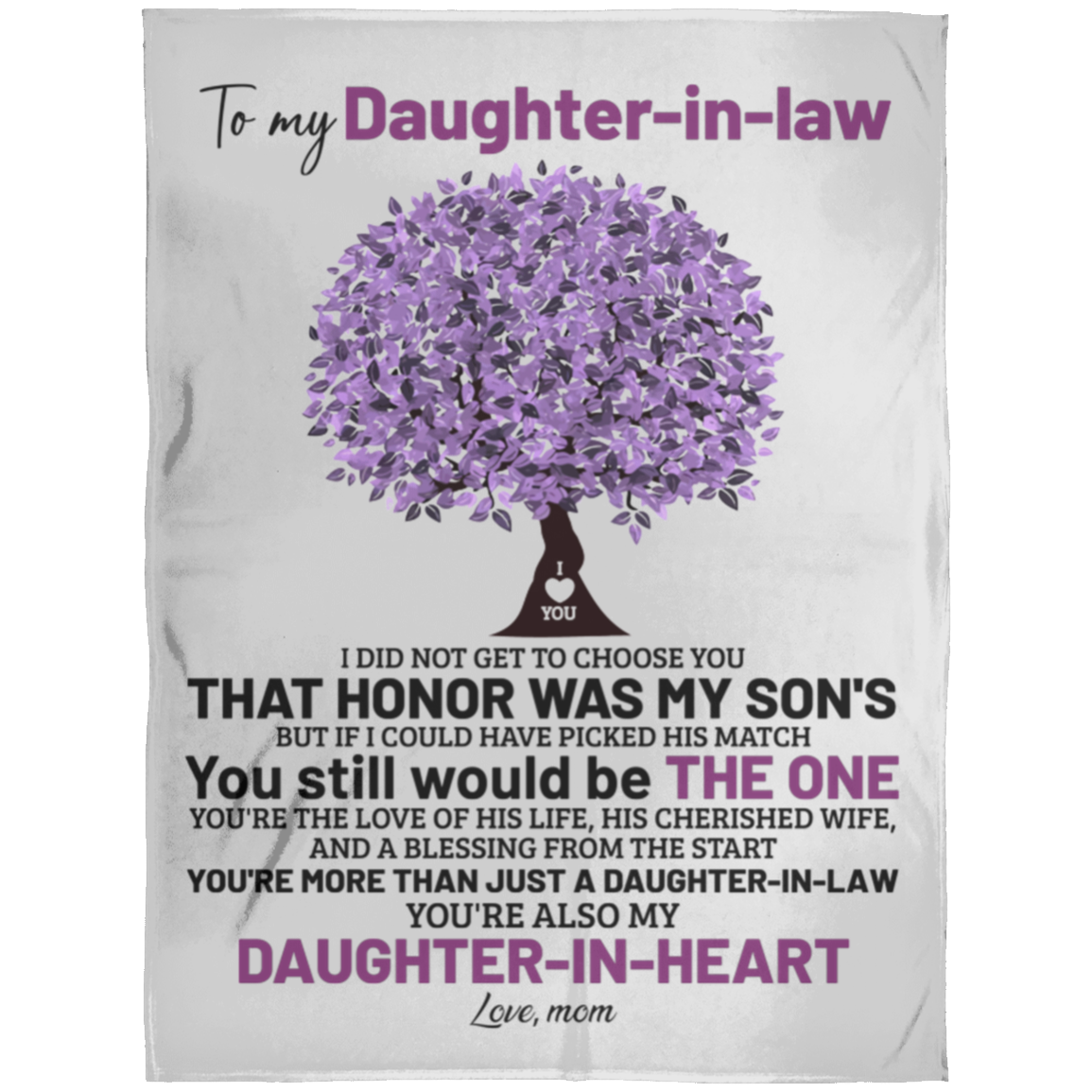 Daughter-In-Law Blanket | Premium Plush