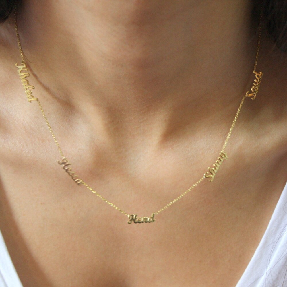 Customized Name Necklace (Up to 5 Names)