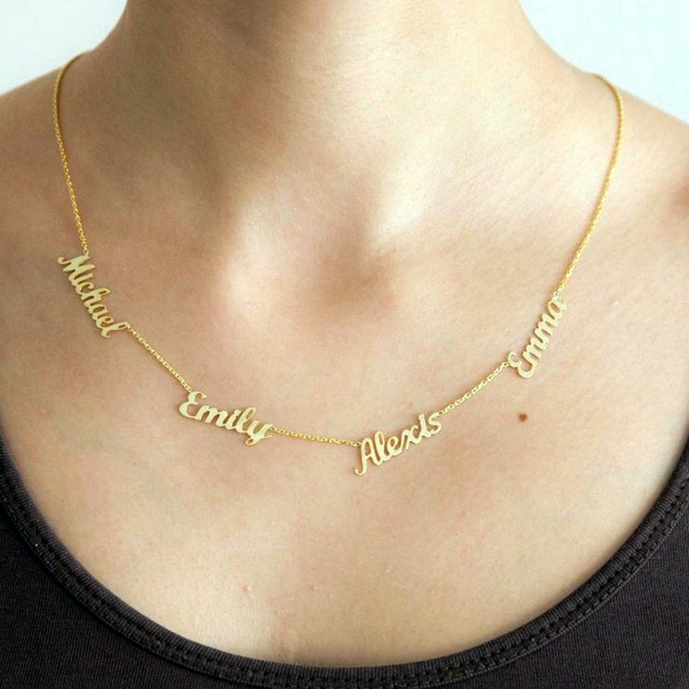 Customized Name Necklace (Up to 5 Names)