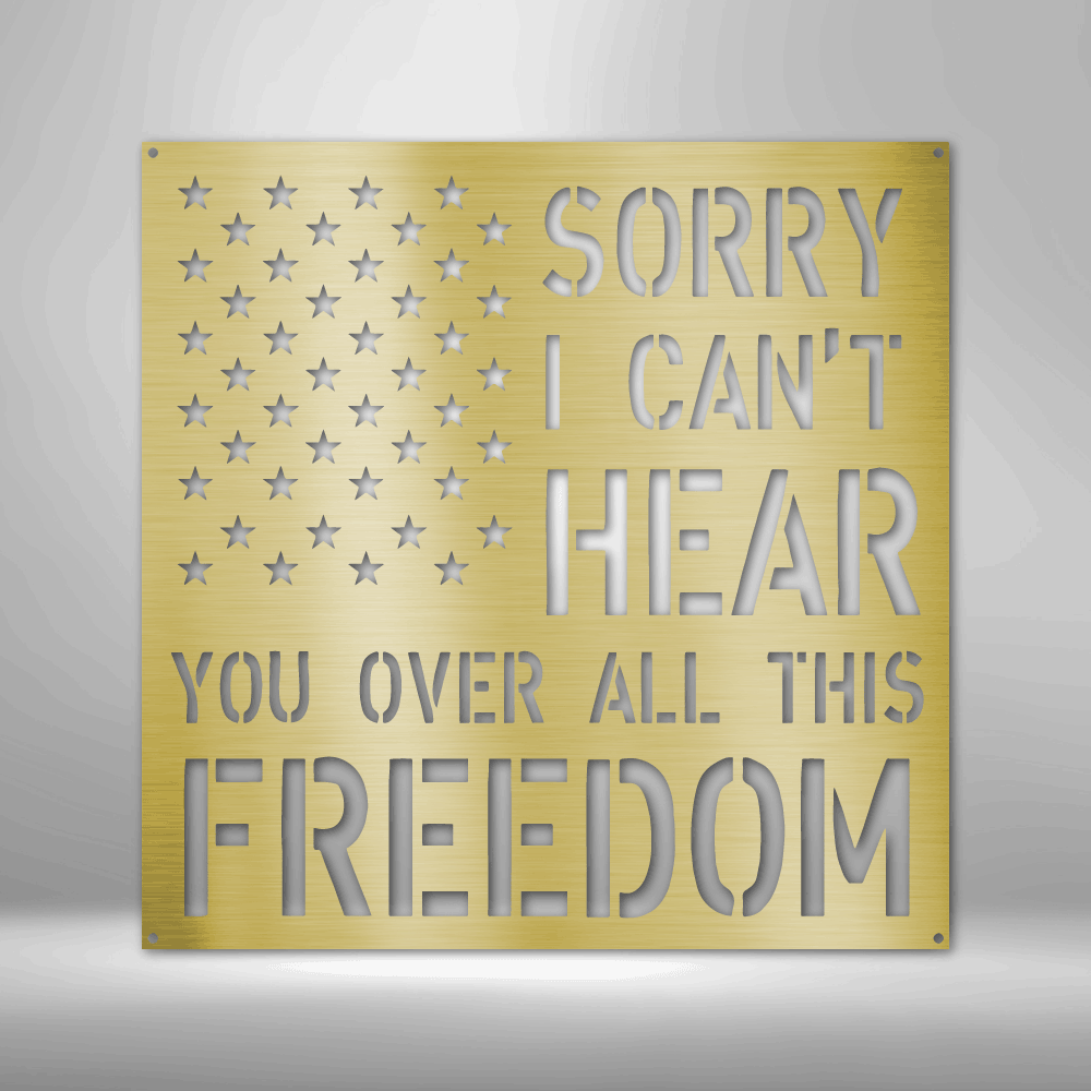 All This Freedom- Steel Sign