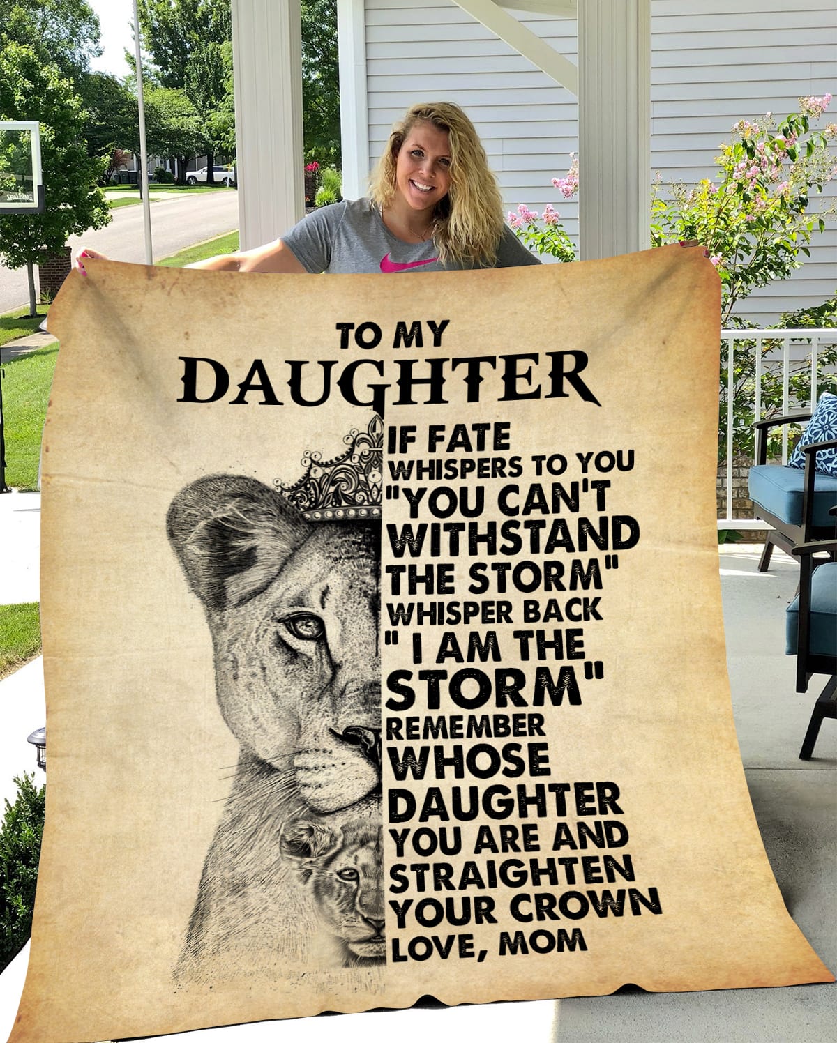 Daughter Straighten Your Crown | Premium Plush