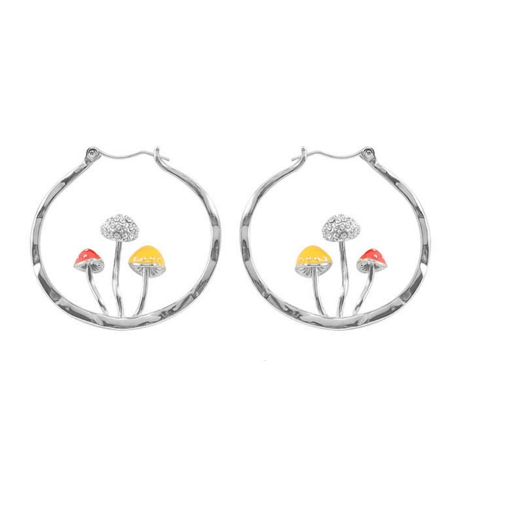 Mushroom Cottage Core Earrings