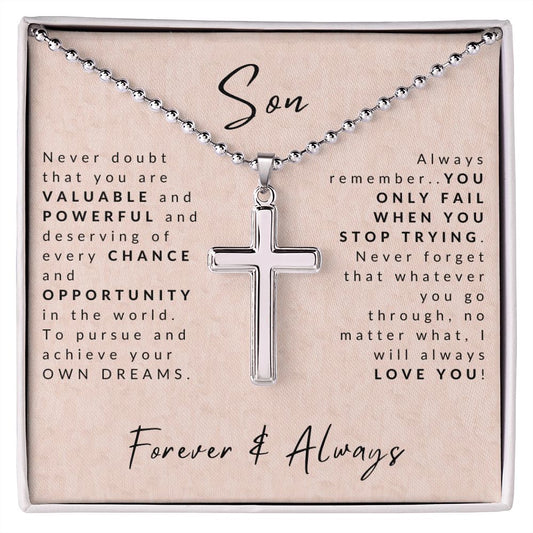 Son Never Doubt that You are Valuable Necklace
