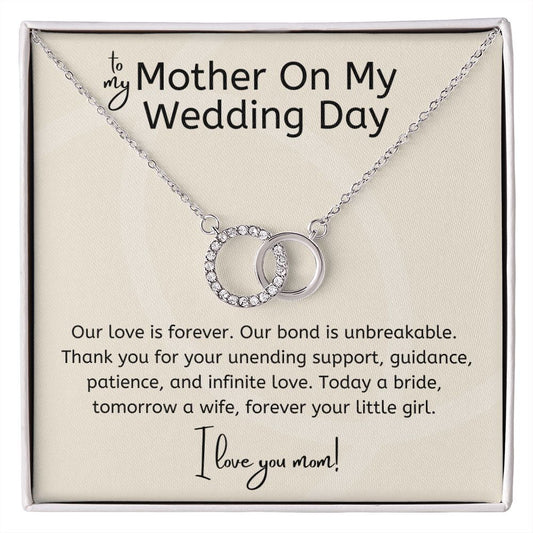 Gift for Mom on Wedding Day from Daughter - Interlocking Circles