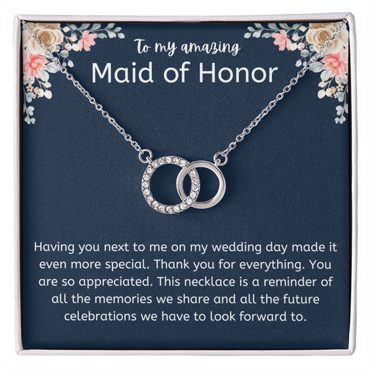 To My Amazing Maid of Honor Necklace