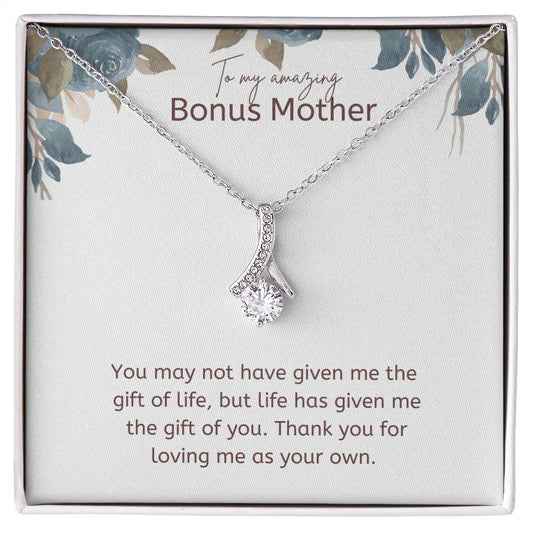 To My Amazing Bonus Mom Necklace