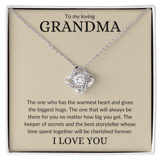 To My Loving Grandma I Will Cherish Forever Necklace