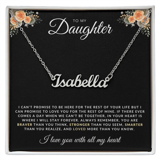 To My Daughter "PERSONALIZED NAME" Necklace
