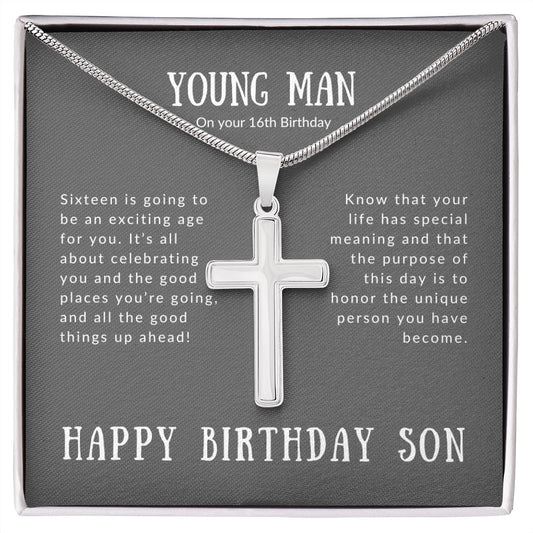 On Your Sixteen Birthday Son Necklace