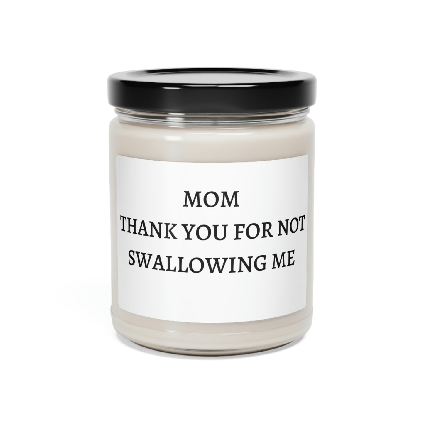 Mom Thank You (White) Scented Soy Candle, 9oz