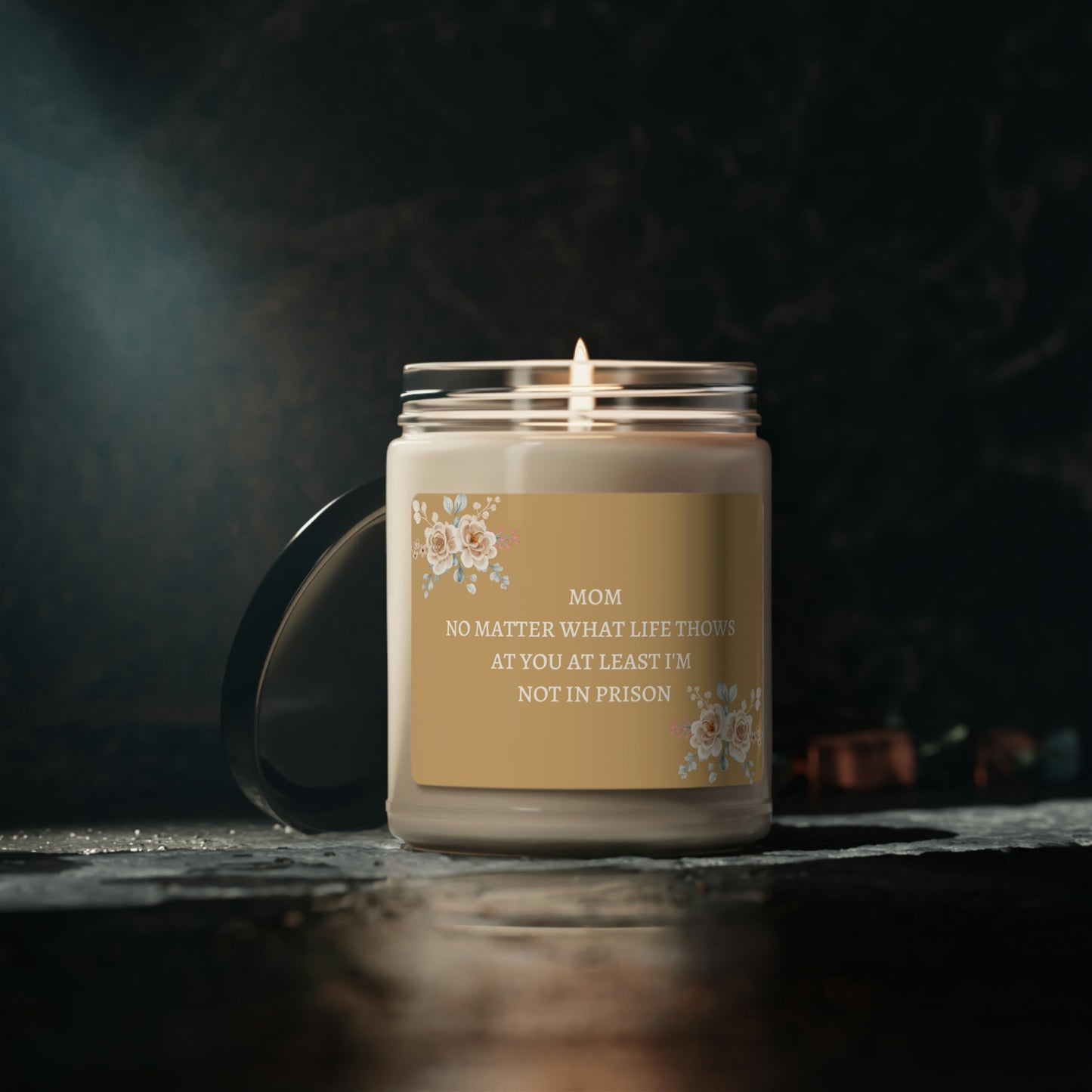 Mom At Least I'm Not in Prison Scented Soy Candle, 9oz